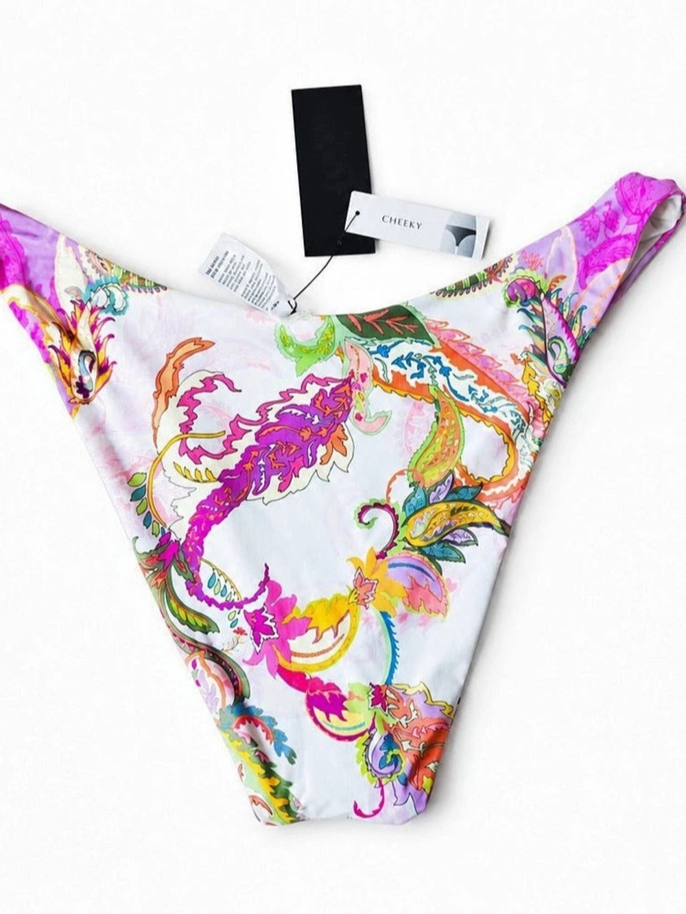 Gianni Bini Bikini Bottom in Pink & White XL NWT